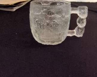 Vintage 1993 McDonald's Flintstones "Rocky Road" Glass Mug