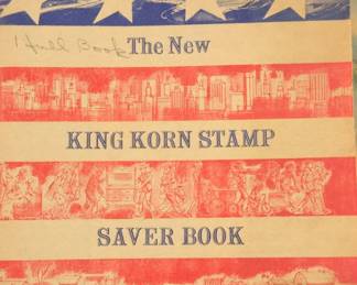 Vintage King Korn Stamp and Top Value Stamps Saver Books Collection