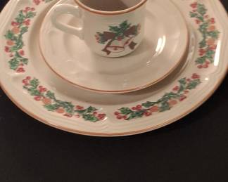 Sango Jingle Bells Stoneware Place Setting