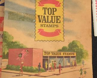 Vintage King Korn Stamp and Top Value Stamps Saver Books Collection