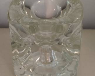 Ice Cube Candle Holder by Rudolf Jurnikl for Sklo Union