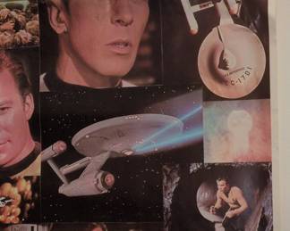 1976 Star Trek 'The Enterprise' Collage Poster