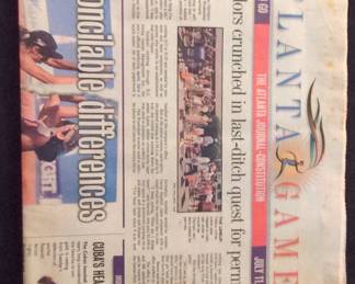 Atlanta Journal-Constitution July 11, 1996 Newspaper Clipping