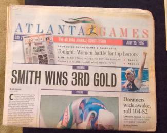 Atlanta Journal-Constitution Atlanta Games Special Edition Newspaper