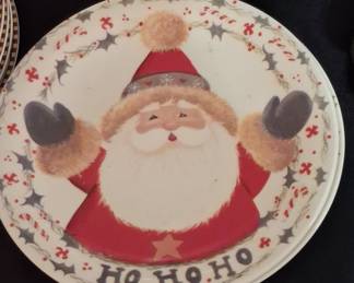 Certified International "Santa's Secret" Dinner Plate