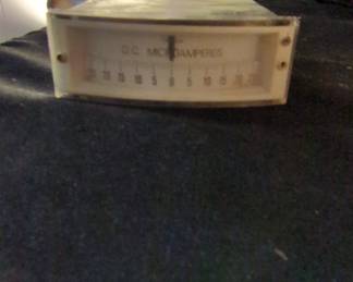 Vintage DC Microammeter Panel Meter - Triplett 320-E