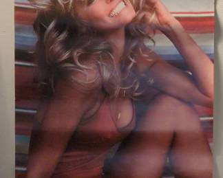 1976 Farrah Fawcett Red Swimsuit Poster by Pro Arts