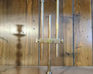 Vintage Adjustable Brass Double Candlestick Holder