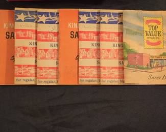 Vintage King Korn Stamp and Top Value Stamps Saver Books Collection