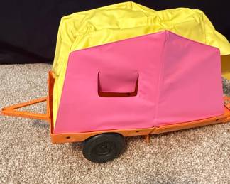 Vintage Barbie Goin' Camping Set Breezy Buggy & Tent Trailer