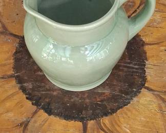 Garcia Celadon Green Ceramic Creamer