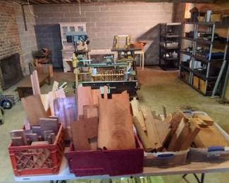 Assorted Hardwood Lumber and Turning Blanks