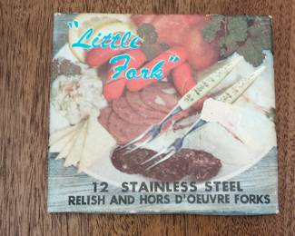 Vintage 'Little Fork' Relish and Hors d'Oeuvre Fork Set
