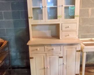 Homemade Pine Hutch/China Cabinet