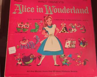 Walt Disney's Alice in Wonderland Vinyl Record (DQ 1208) - Songs from the Motion Picture Score