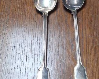 Towle Silverplate Salad Serving Set - London Shell Pattern