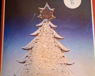 Christmas Around the World Spun Glass Tree