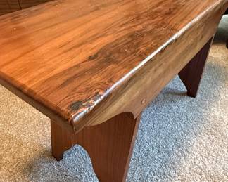 Handcrafted Walnut Bench or Low Coffee Table