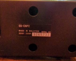 Sony SS-CNP2 Center Channel Speaker