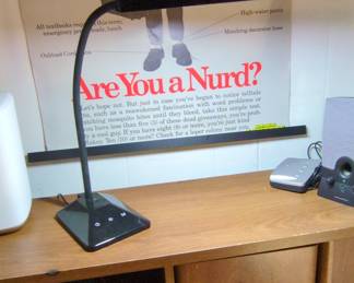 LED Gooseneck Desk Lamp with Wireless Charger and Pen Holder