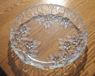 Walther Glas Carmen Satiniert Frosted Floral Plate