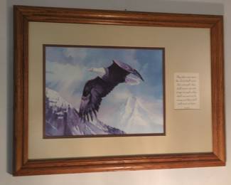 Isaiah 40:31 Eagle Inspirational Framed Print by Ted Blaylock