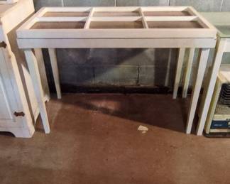 Vintage Window Frame Console Table