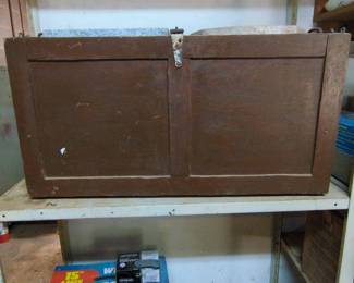 Vintage Wooden Camp Kitchen Box / Scout Patrol Box