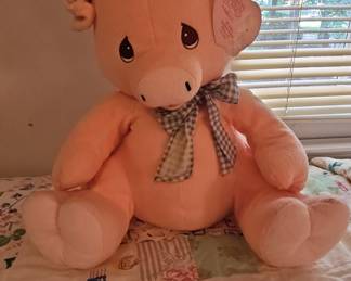 Precious Moments Tender Tails Plush Pig