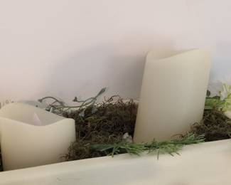 Angel Figurines and Decorative Trough Centerpiece
