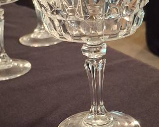 Vintage Cristal D'arques "Chantelle" Champagne Coupes