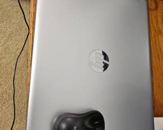 HP Laptop and Logitech Wireless Mouse