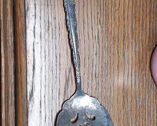 Vintage Silver-Plated Pierced Serving Spoon - Wm. A. Rogers Oneida Co.
