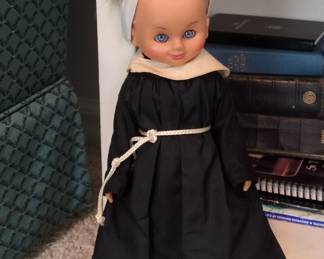 Vintage Sleepy Eyed Nun Doll