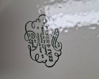 Royal Currier & Ives 'Getting Ice' Chop Plate