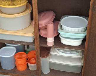 Vintage Tupperware Assorted Storage Collection - 1970s Autumn Colors