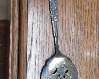 Vintage Silver-Plated Pierced Serving Spoon - Wm. A. Rogers Oneida Co.