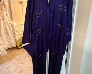 Vintage Japanese Silk Dragon Kimono Robe
