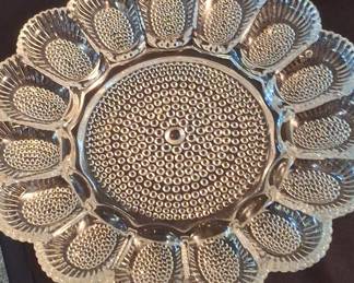 Indiana Glass Hobnail Deviled Egg Plate