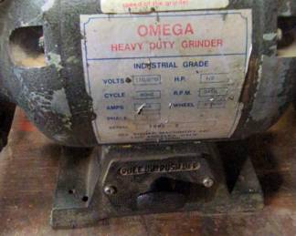 Omega Heavy Duty 1/2 HP Bench Grinder