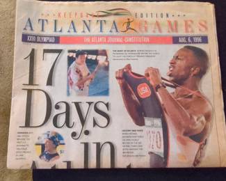 Atlanta Journal-Constitution 1996 Olympic Keepsake Edition Newspaper