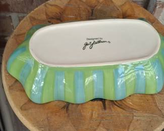 Gail Pittman Provence Hand-Painted Ceramic Serving Bowl