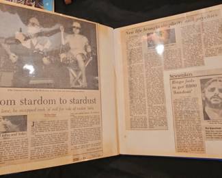Vintage Beatles Fan Scrapbook with Ephemera