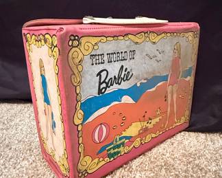 1970s The World of Barbie Vinyl Doll Case by Thermos