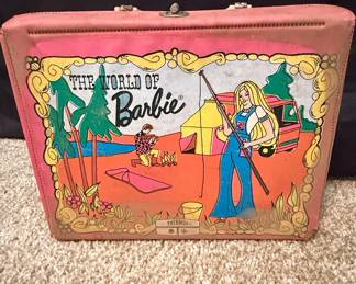 1970s The World of Barbie Vinyl Doll Case by Thermos