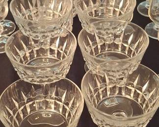 Vintage Cristal D'arques "Chantelle" Champagne Coupes