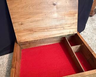 Vintage Wooden Lap Desk or Writing Box