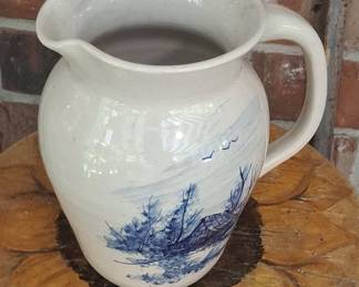 P.R. Storie Pottery Co. Landscape Pitcher