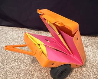 Vintage Barbie Goin' Camping Set Breezy Buggy & Tent Trailer