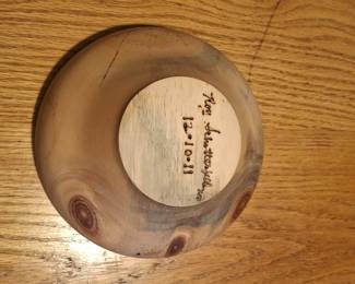 Hand-Turned Ambrosia Maple Wood Bowl by Roy Summerfield